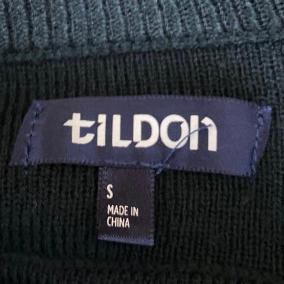 Tildon Women's Black Long Sleeve Open Back Mesh Knit Pullover Sweater Top Size S - Picture 5 of 6